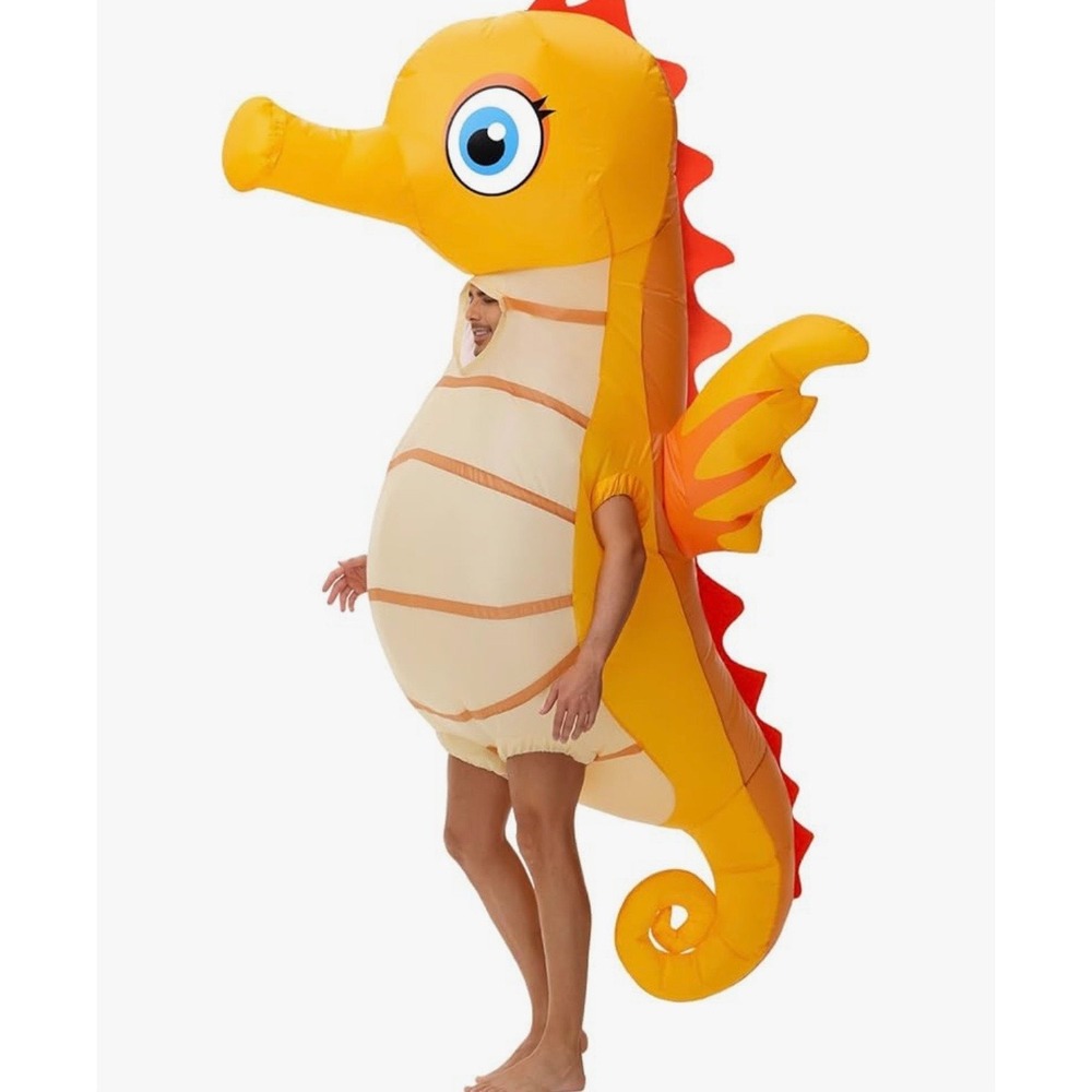 NEW‎ Inflatable Seahorse Costume Adult  Halloween Theme Party One Size